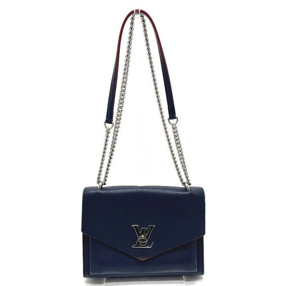 Louis Vuitton Turnlock My LockMe BB Chain Shoulder Bag Calf Marine Rouge - Picture 9 of 10